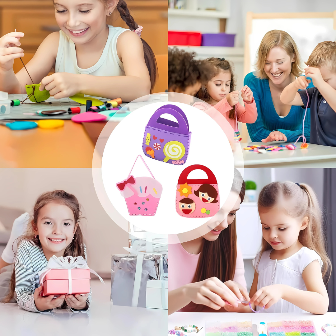 KREATIVNI SET ZA ŠIVENJE TORBICA ZA DECU (2+1 GRATIS)