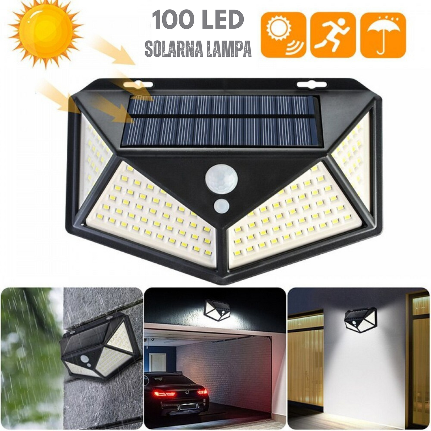 Solarna Zidna Lampa za Spoljašnju Upotrebu